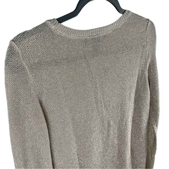 WHITE HOUSE BLACK MARKET PULLOVER METALLIC SWEATER | Size: Small - Picture 4 of 6